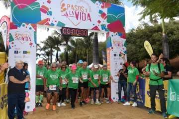  Unos 160 mayores de Telde dan un ejemplo de motivación en II carrera Pasos por la vida (Foto TA)